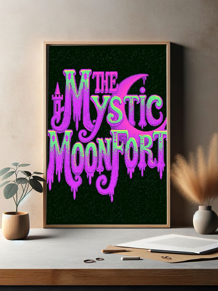The Mystic Moonfort Typography Poster. — room view 2