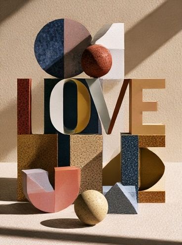 Love Letters Abstract Poster. poster detail