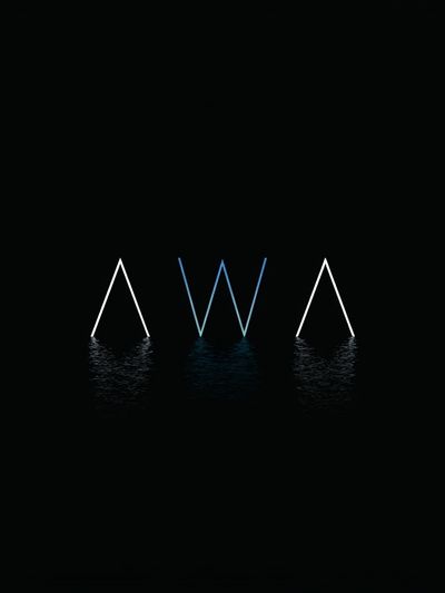 Minimal Neon AWA Poster. poster