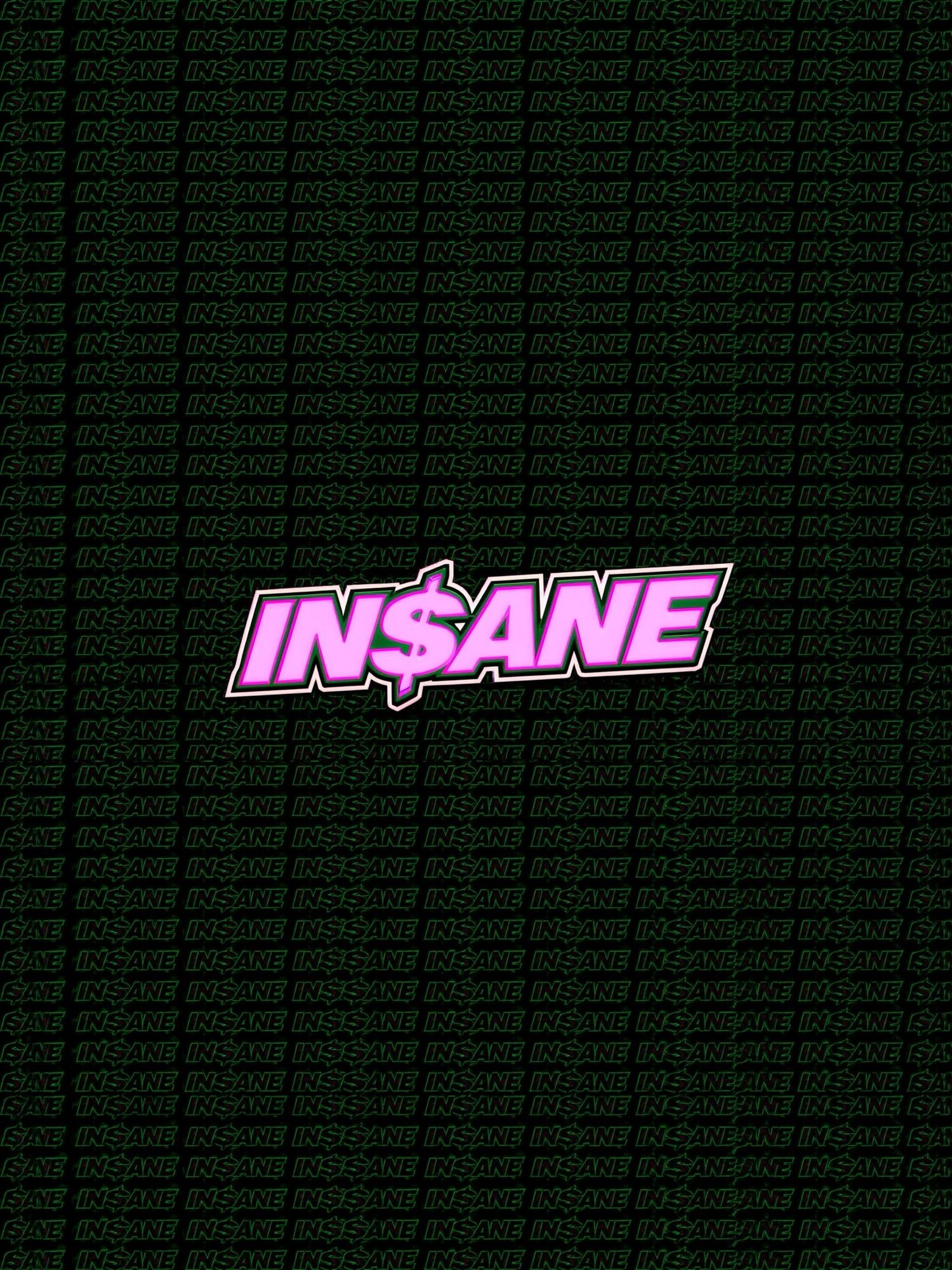INSANE Typography Poster. poster detail