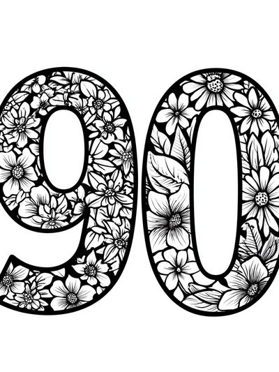Floral 90 Poster. poster