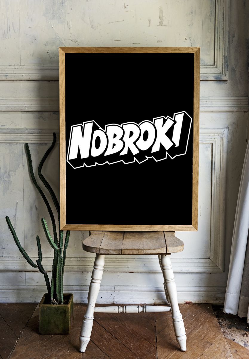 Nobroki Typography Poster. — room view 1