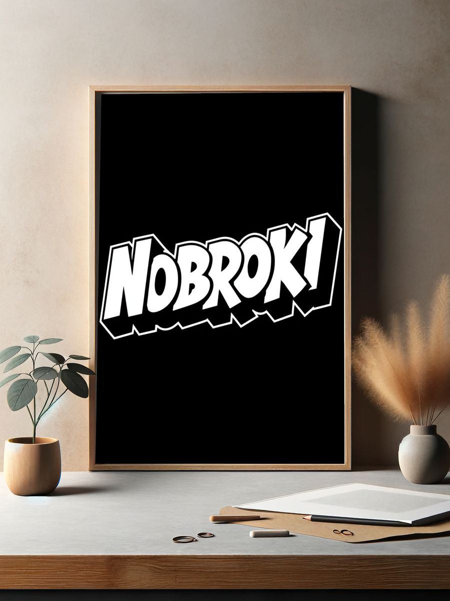 Nobroki Typography Poster. — room view 2