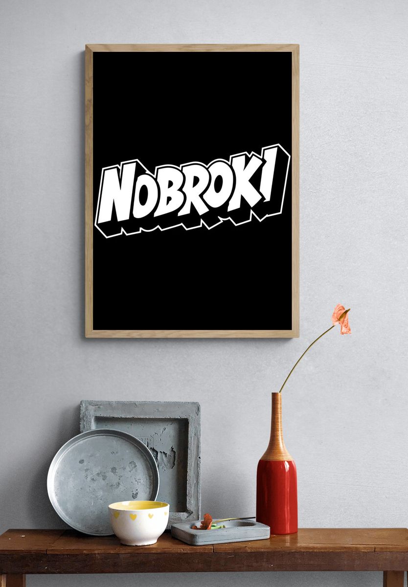 Nobroki Typography Poster. — room view 3