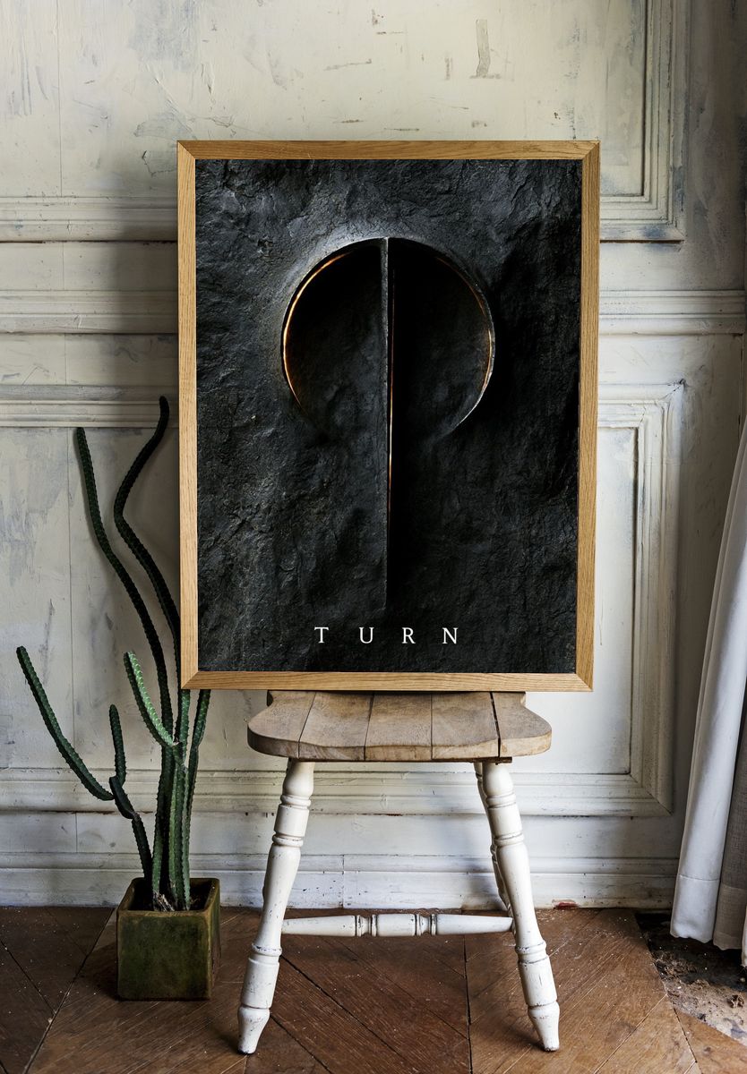 Turn Typography Poster. — room view 1