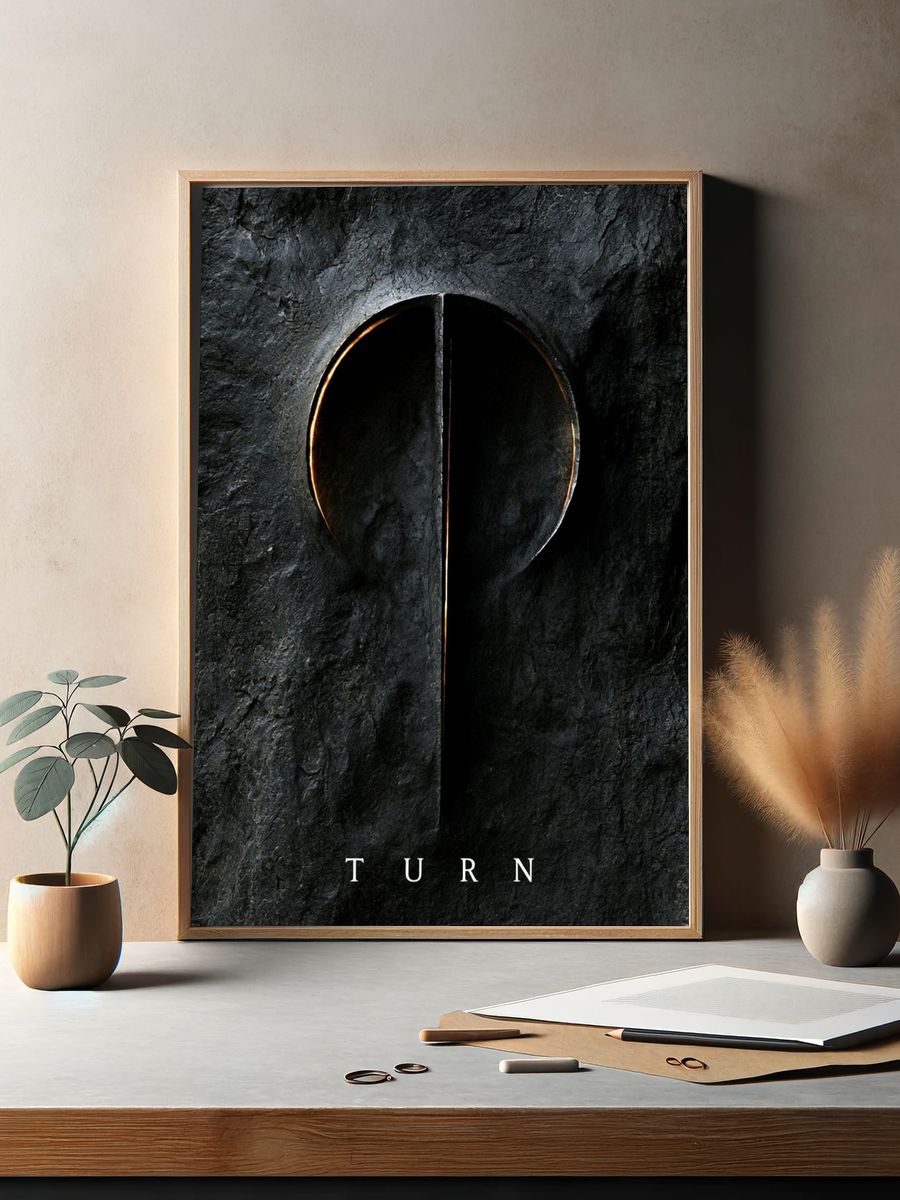 Turn Typography Poster. — room view 2