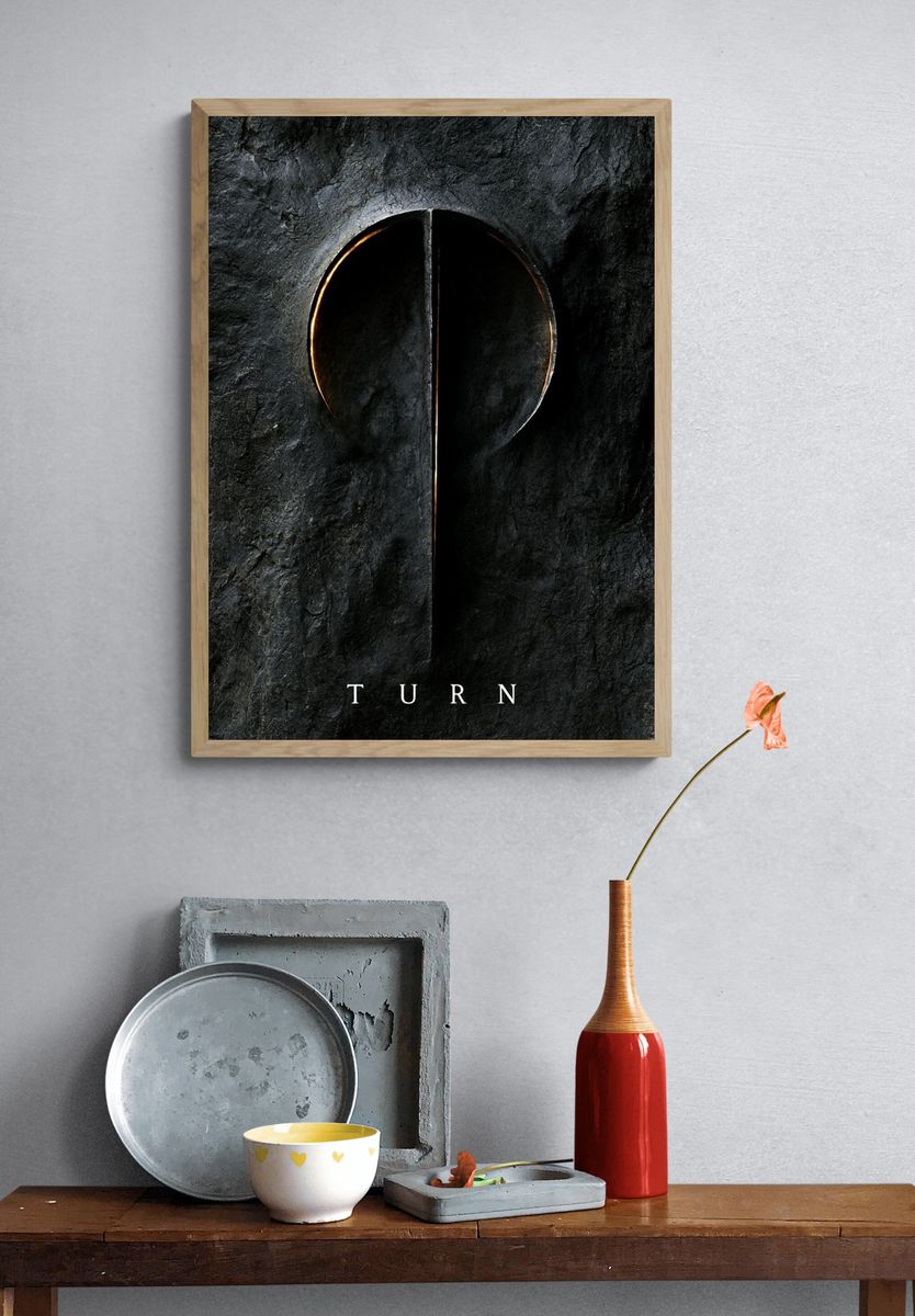 Turn Typography Poster. — room view 3