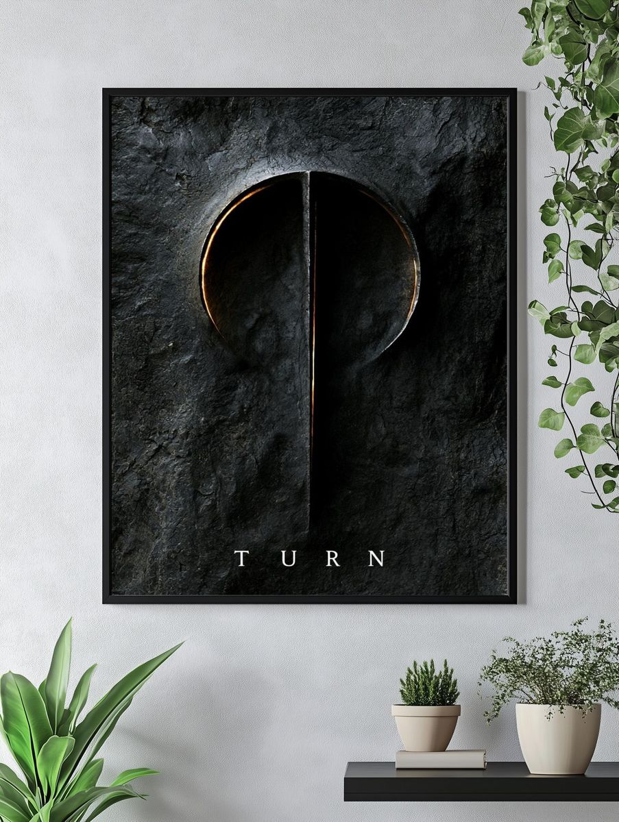 Turn Typography Poster. — room view 4