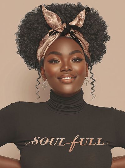 Soul-Full Portrait Typography Poster. poster
