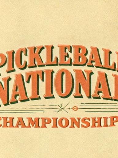 Pickleball National Championships Typography Poster. poster — typography art
