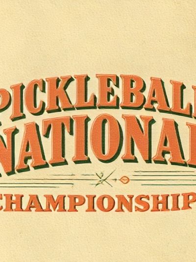 Pickleball National Championships Typography Poster. poster