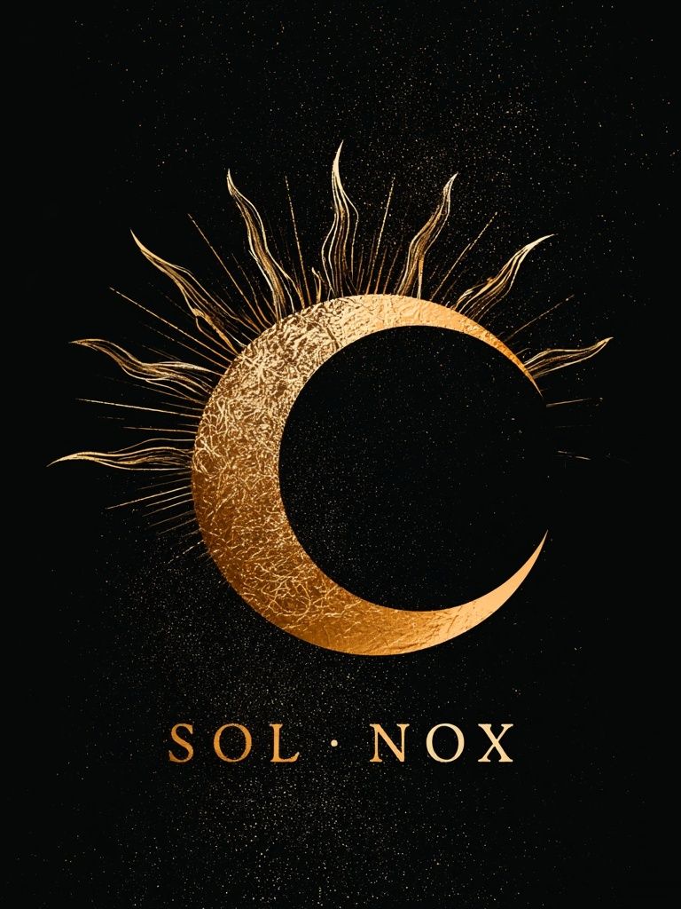 Sol Nox Celestial Typography Poster. poster detail