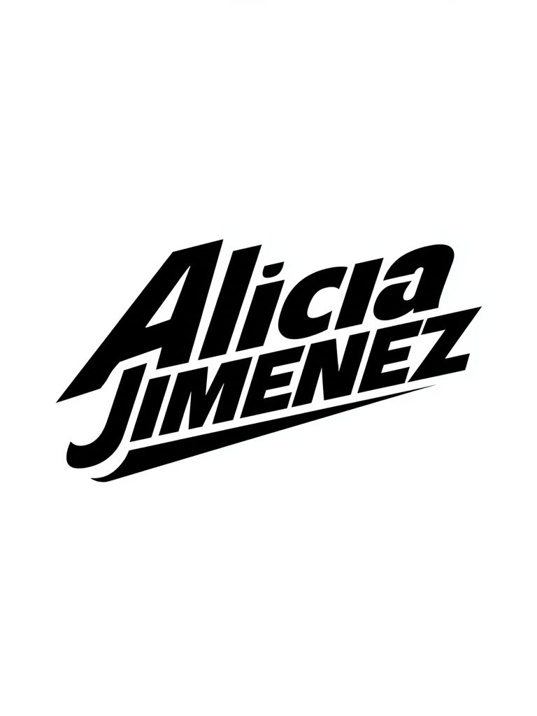 Alicia Jimenez Typography Poster. poster detail