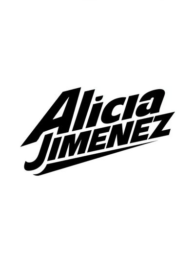 Alicia Jimenez Typography Poster.
