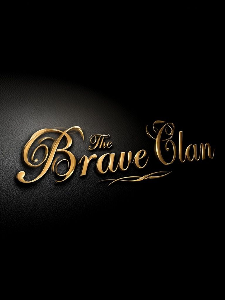 The Brave Glam Typography Poster. poster — typography art