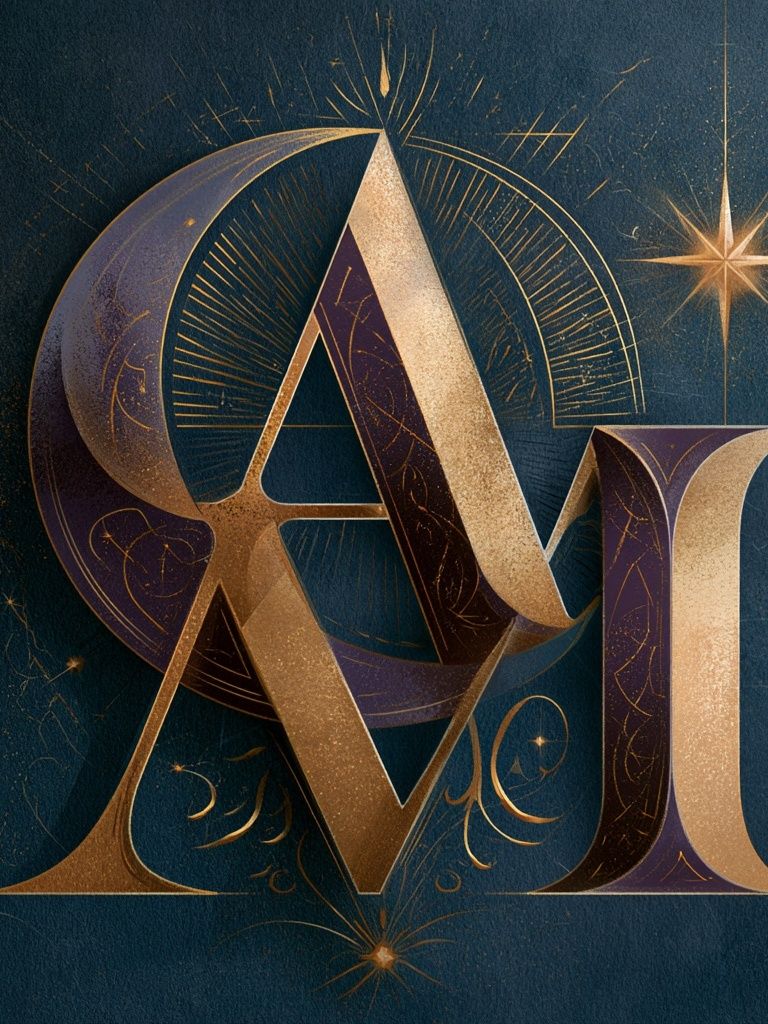Celestial AMI Typography Poster. poster detail