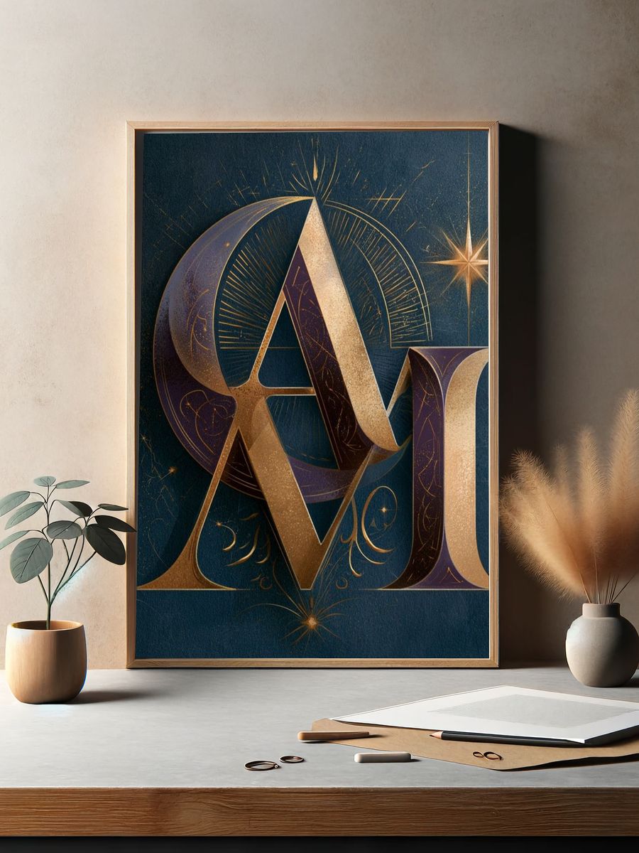 Celestial AMI Typography Poster. — room view 2