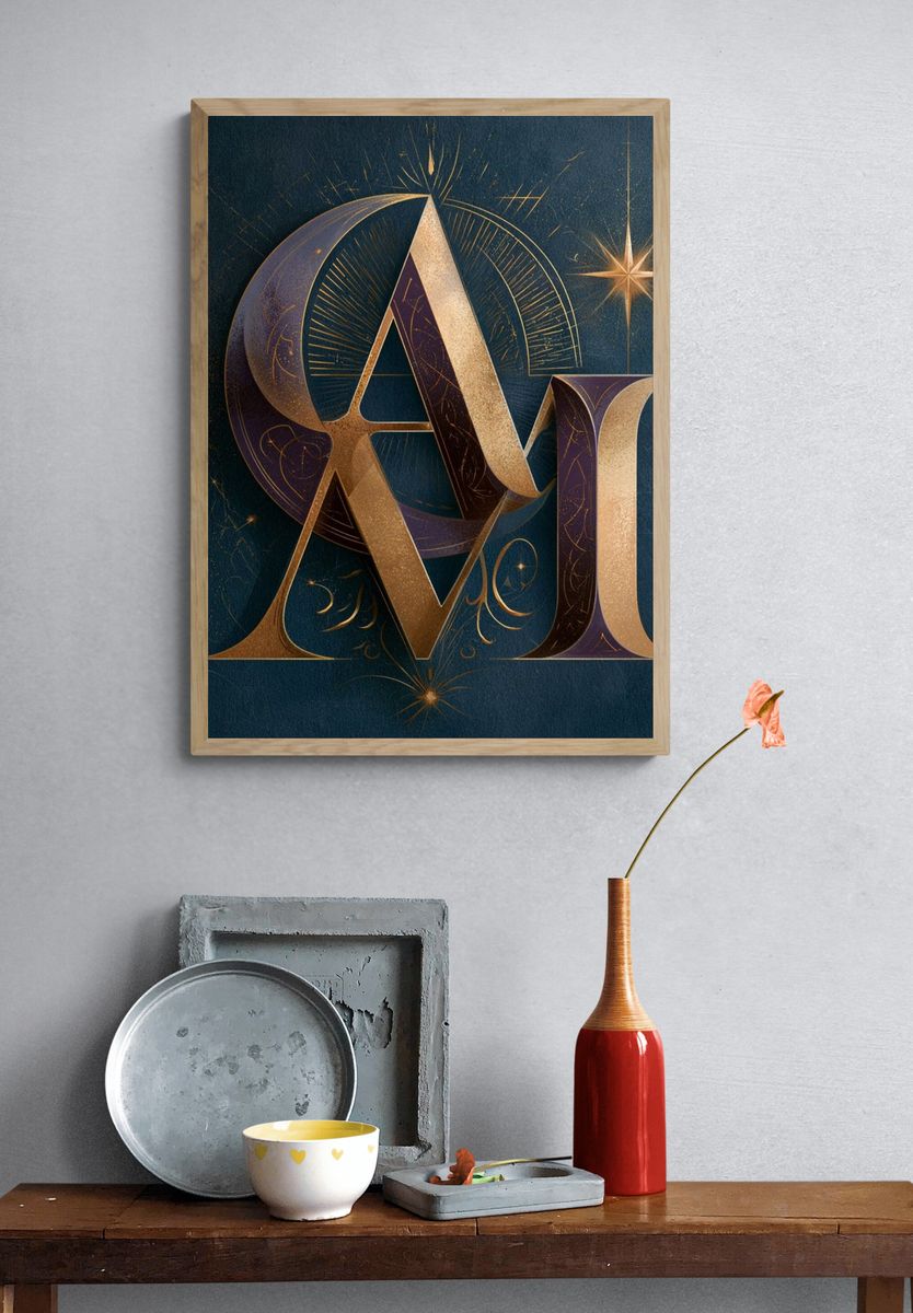 Celestial AMI Typography Poster. — room view 3