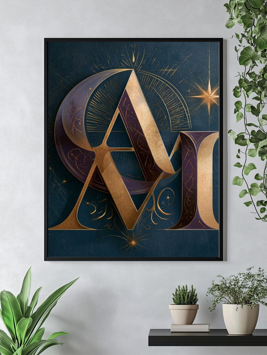 Celestial AMI Typography Poster. — room view 4