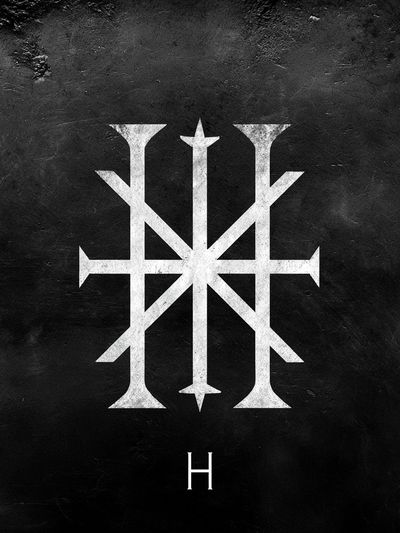 Occult Sigil Typography Poster.