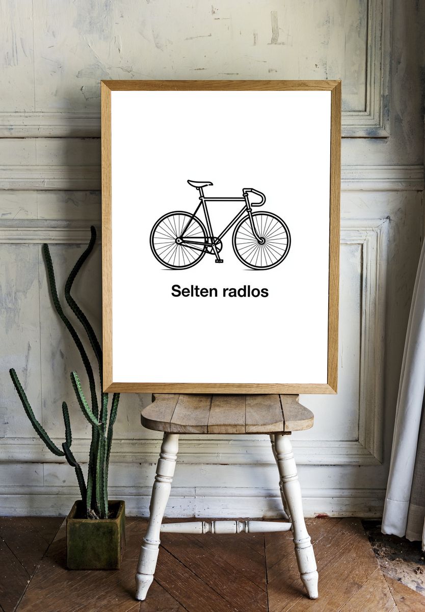Selten Radlos Typography Poster. — room view 1