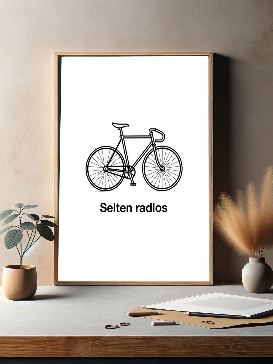 Selten Radlos Typography Poster. — room view 2