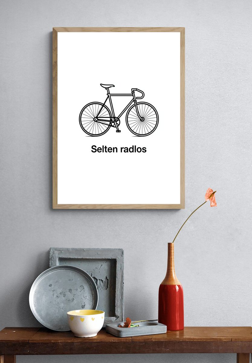 Selten Radlos Typography Poster. — room view 3