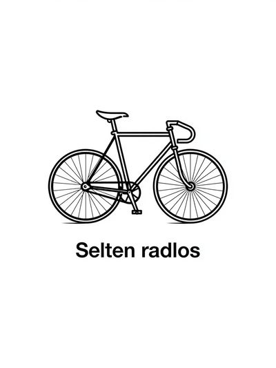 Selten Radlos Typography Poster. poster