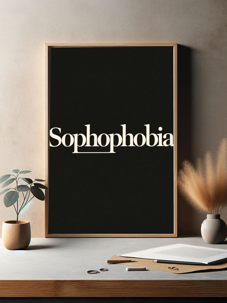 Sophophobia Typography Poster. — room view 2