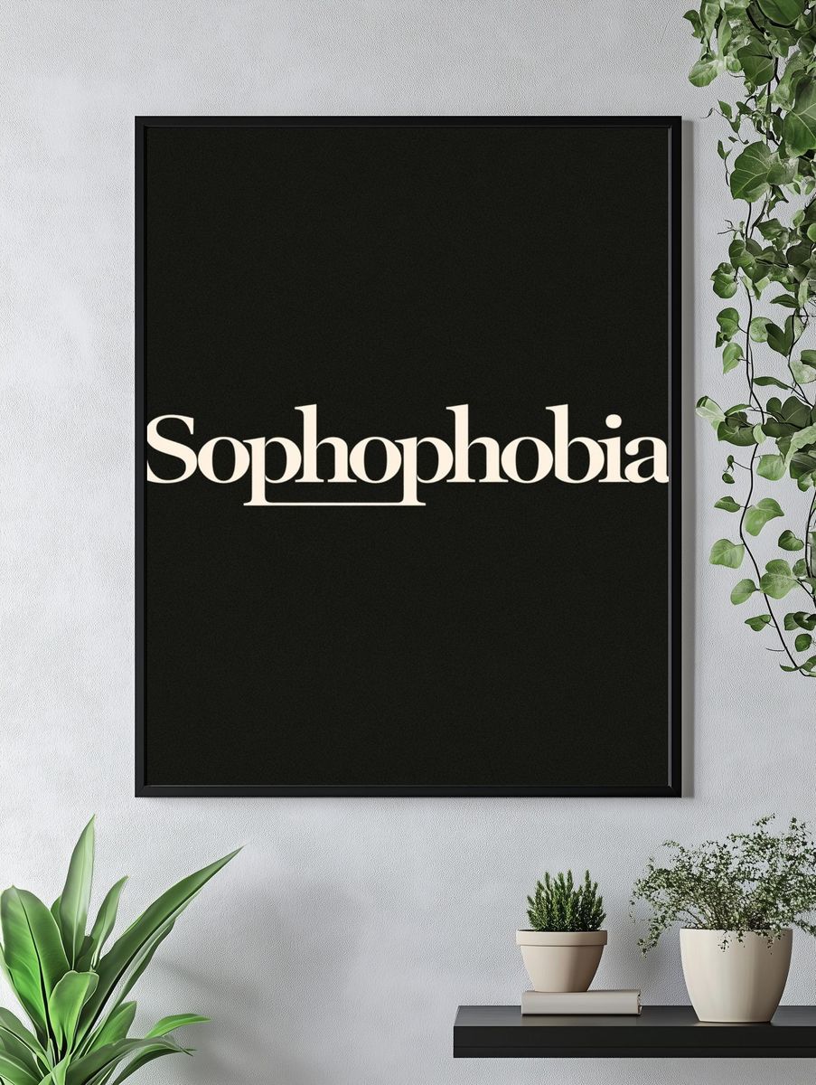 Sophophobia Typography Poster. — room view 4