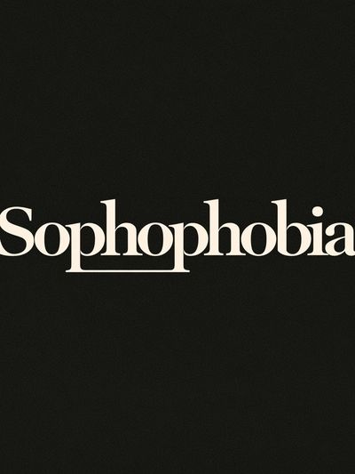 Sophophobia Typography Poster.