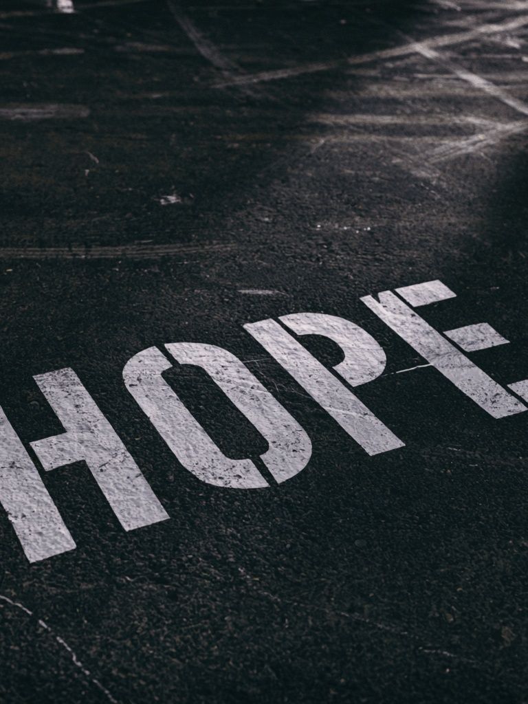 Hope Typography Poster. poster — typography art