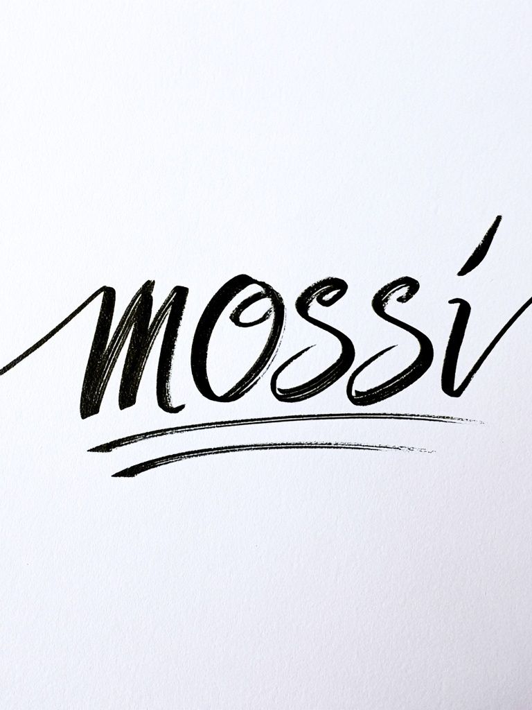 Mossi Calligraphy Typography Print. poster detail