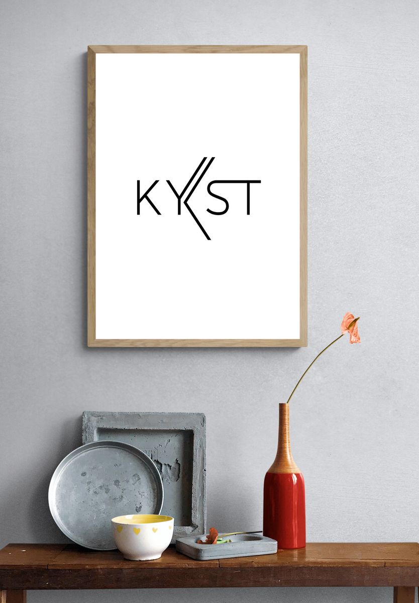 KYST Typography Poster. — room view 3