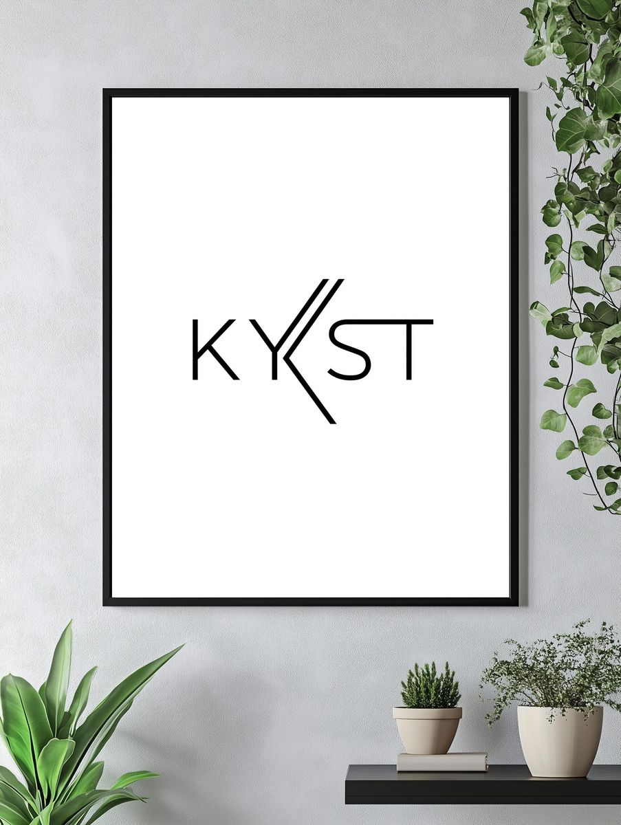 KYST Typography Poster. — room view 4