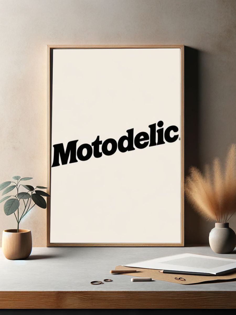 Motodelic Typography Poster. — room view 2