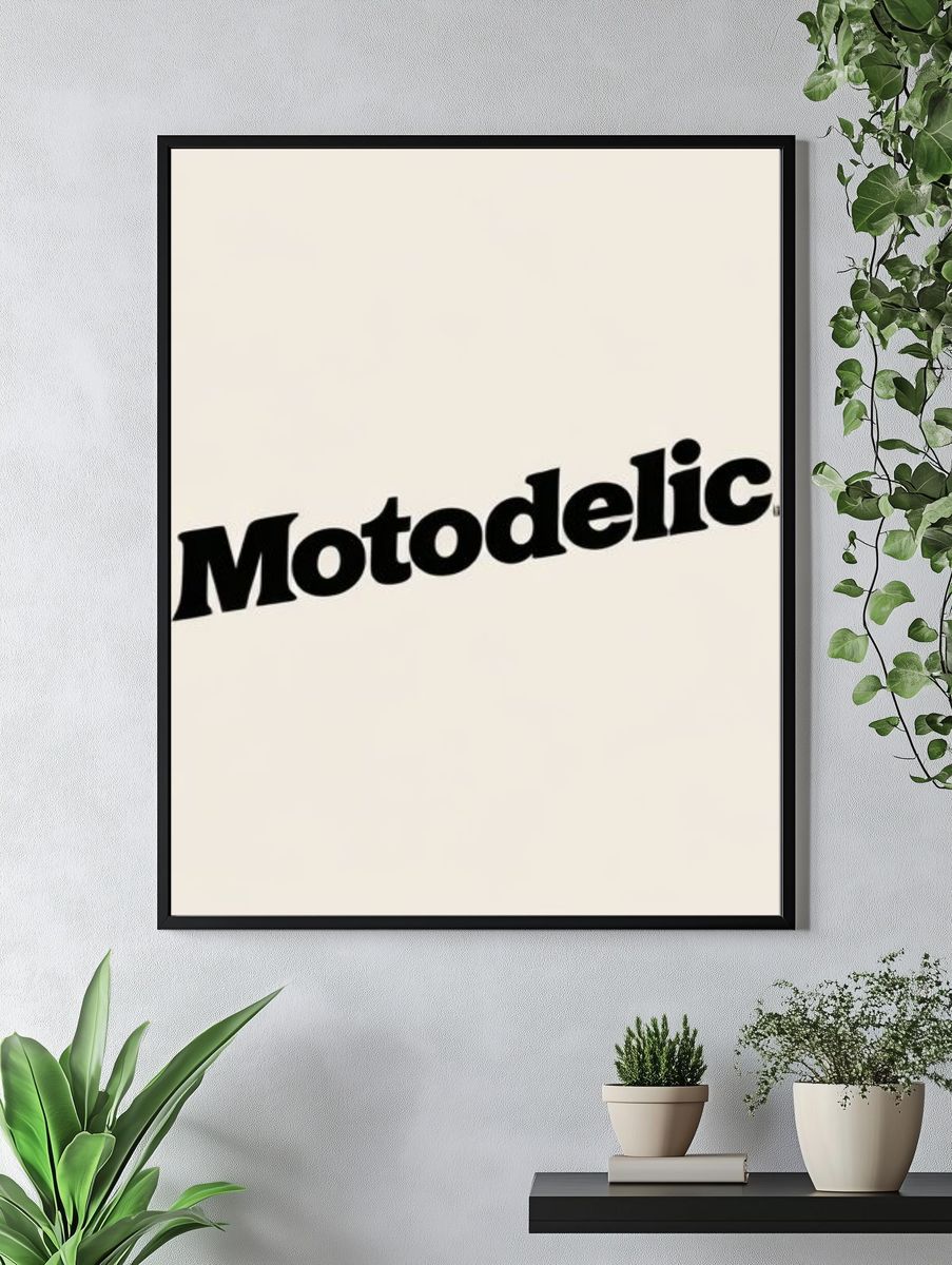 Motodelic Typography Poster. — room view 4