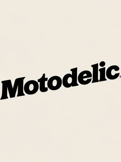 Motodelic Typography Poster. poster