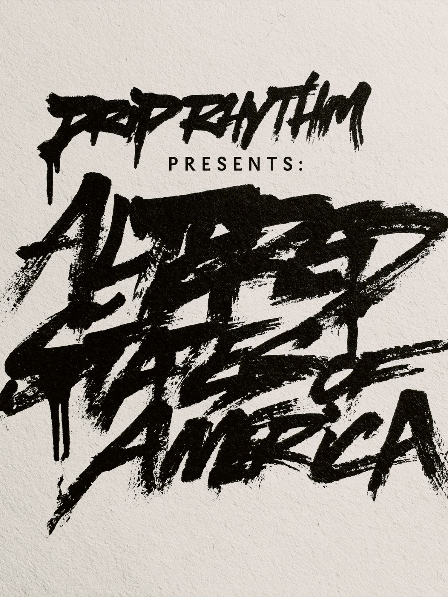Pop Rhythm Presents Poster. poster — typography art