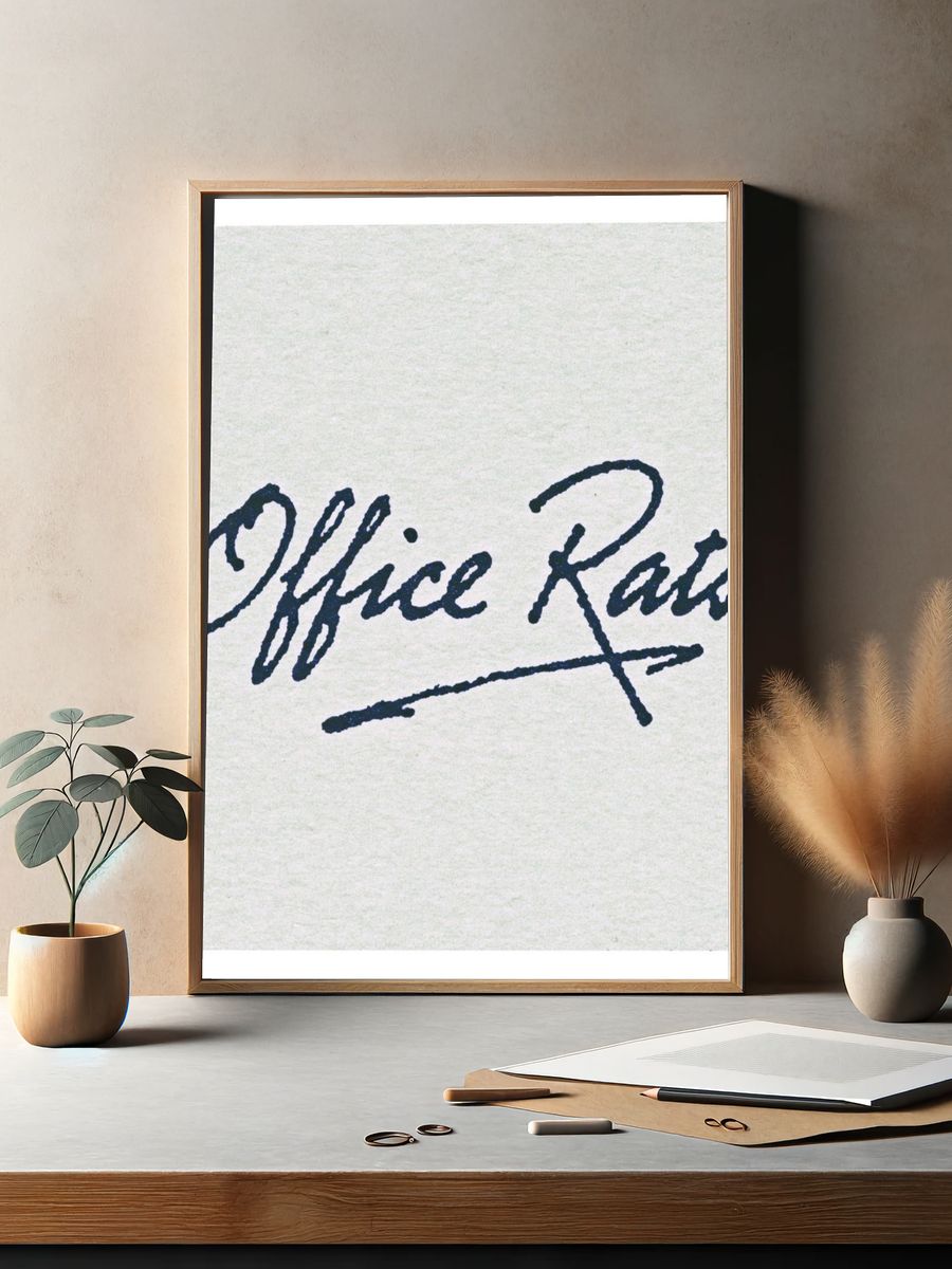 Office Rats Typography Poster. — room view 2