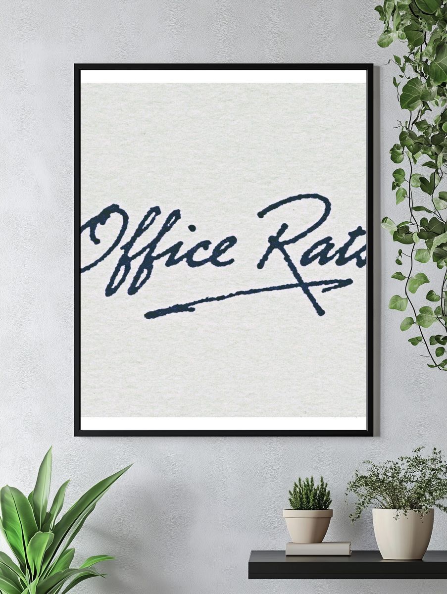 Office Rats Typography Poster. — room view 4