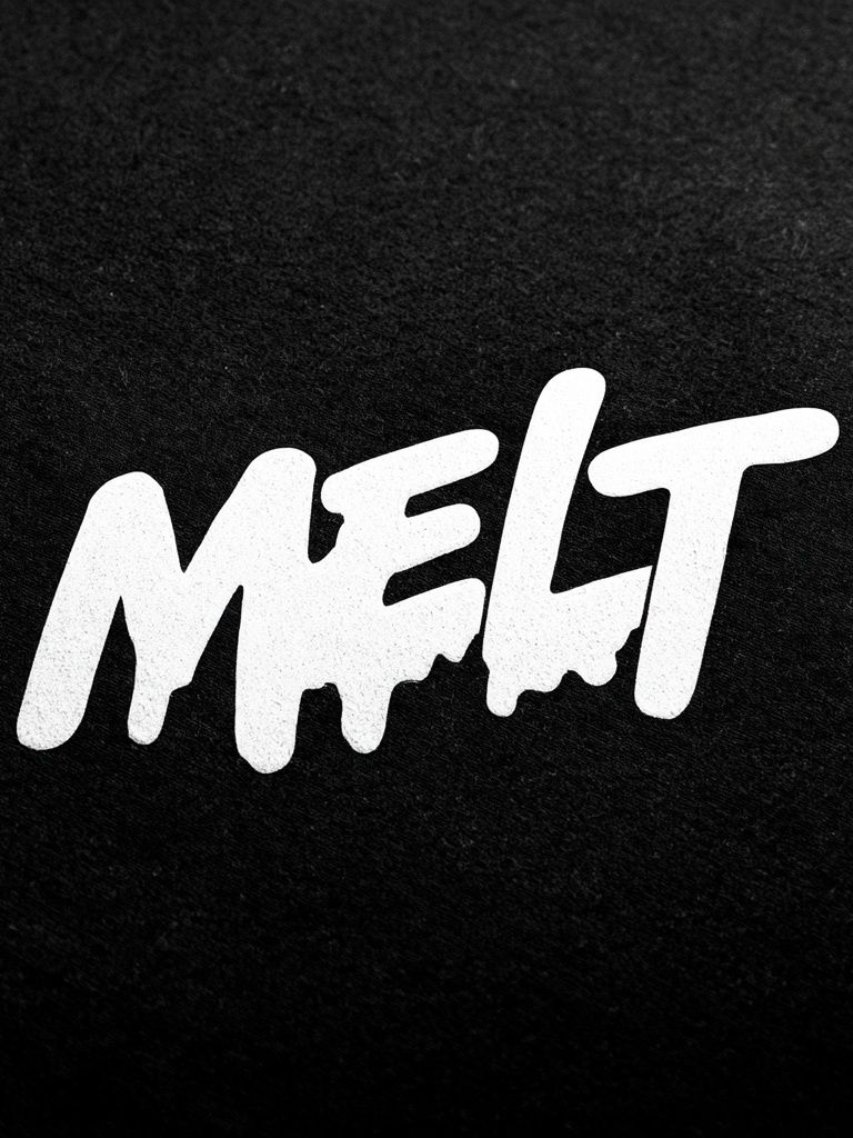 Melt Typography Poster. poster — typography art