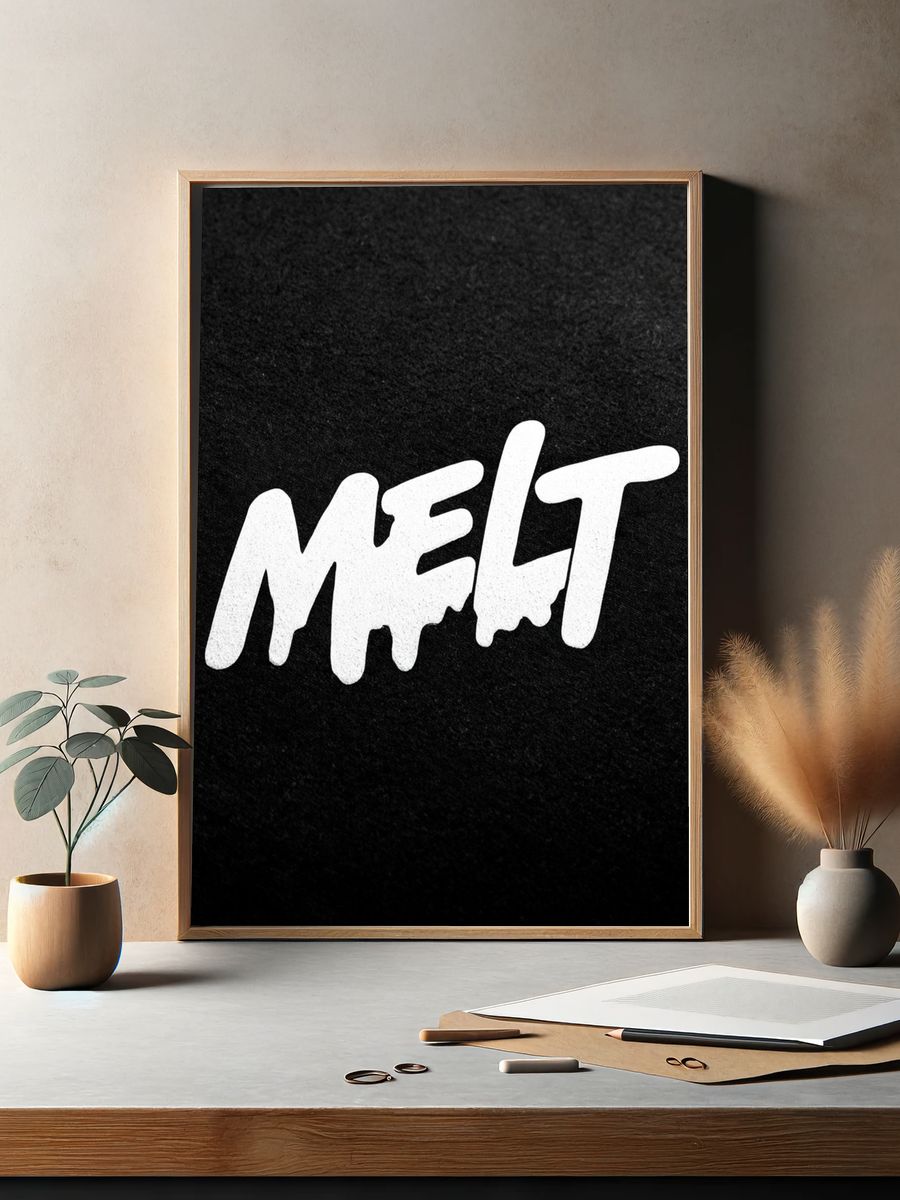 Melt Typography Poster. — room view 2