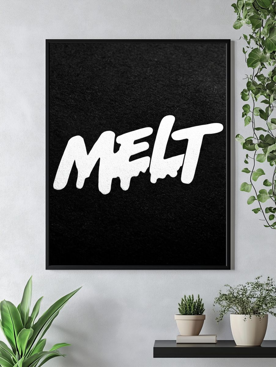 Melt Typography Poster. — room view 4