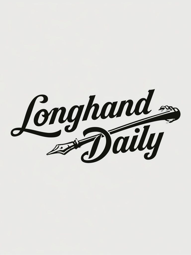 Longhand Daily Typography Poster. poster — typography art