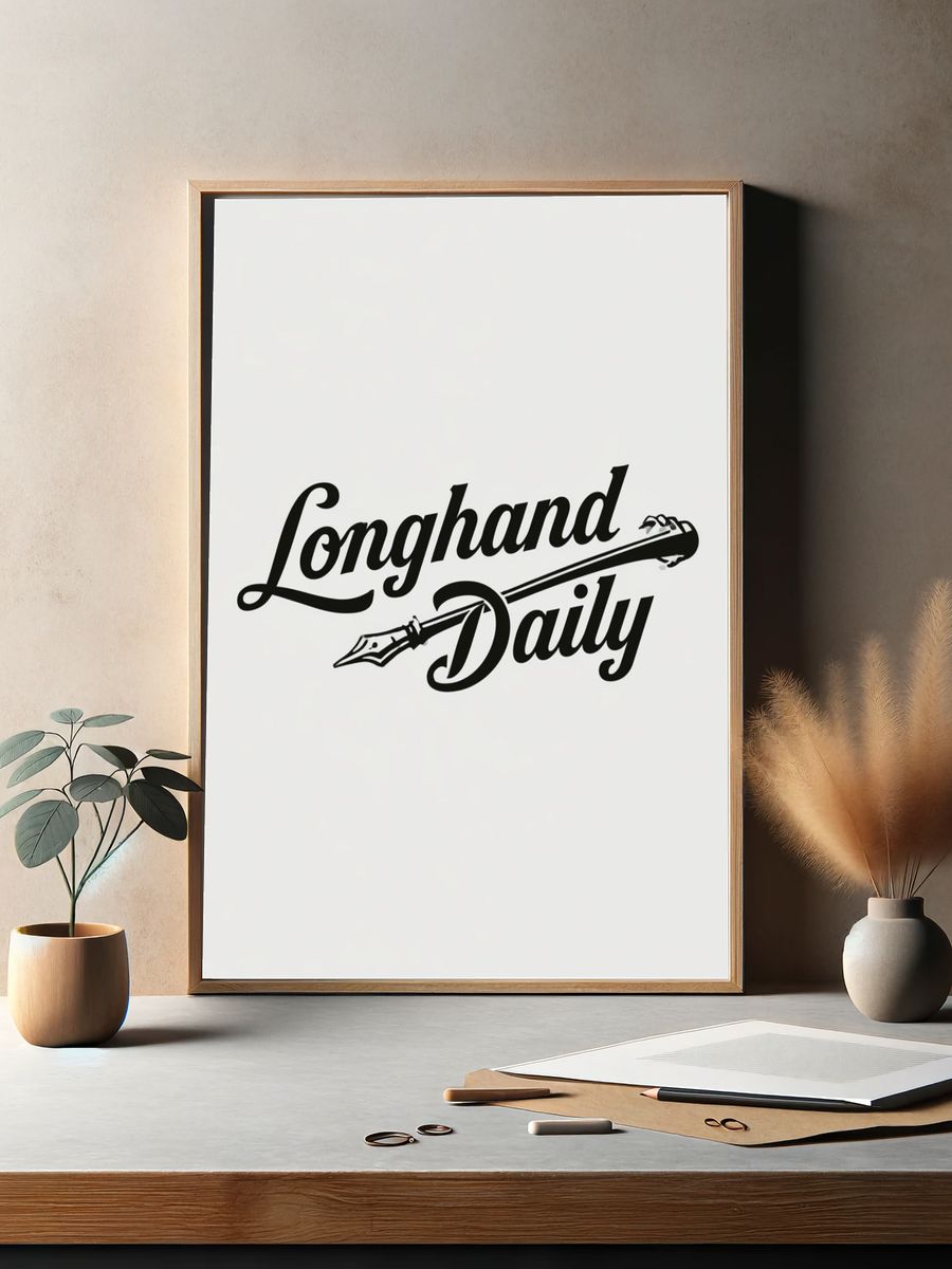 Longhand Daily Typography Poster. — room view 2