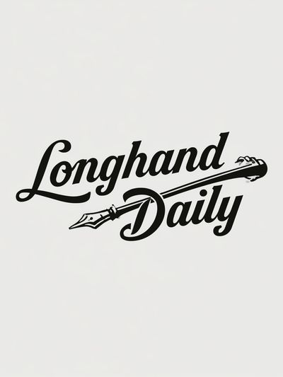 Longhand Daily Typography Poster.