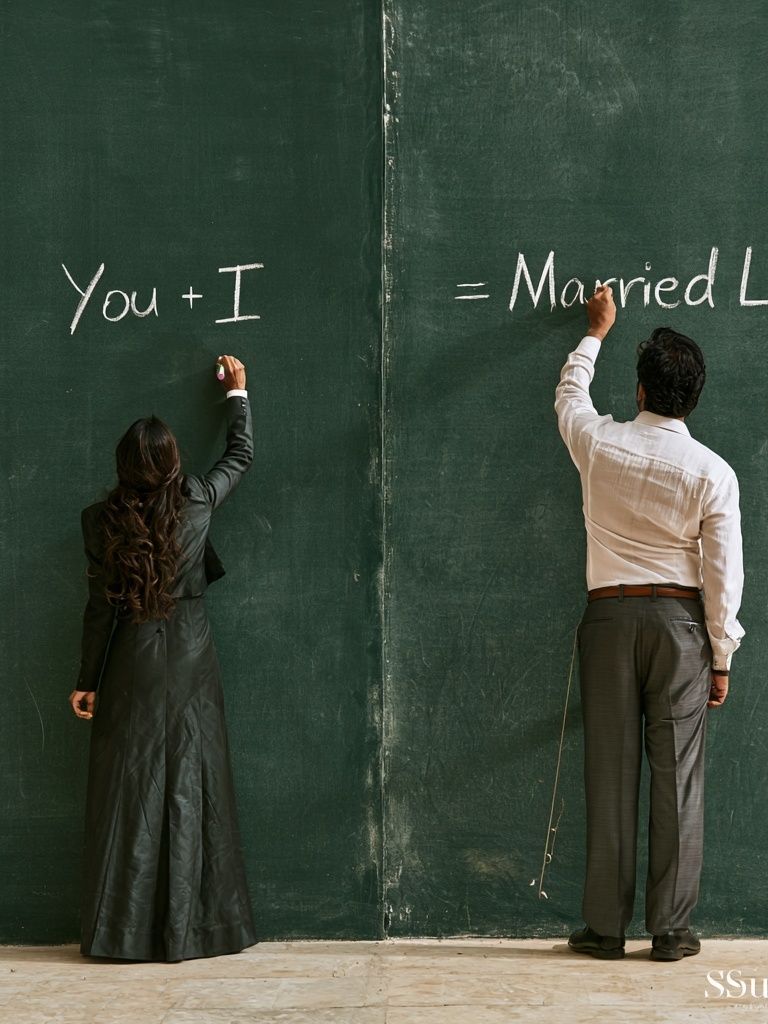 Married Life Chalkboard Poster. poster detail
