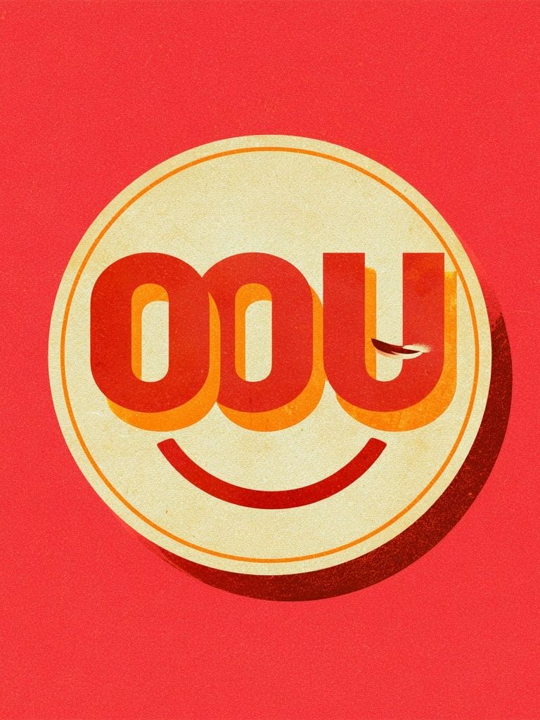 OOU Smile Typography Poster. poster — typography art
