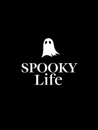 Spooky Life Typography Poster.
